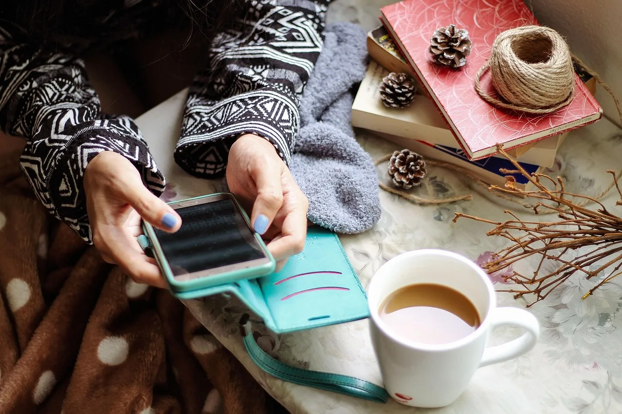 girl, smartphone, social media, communication, cellphone, coffee, coffee cup, mobile phone, internet, digital, online, technology, social media, social media, social media, social media, social media, online. How to set digital boundaries that survive real life