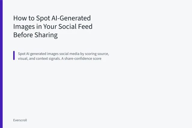 How to Spot AI-Generated Images in Your Social Feed Before Sharing. How to Spot AI-Generated Images in Your Social Feed Before Sharing